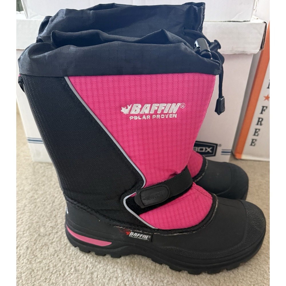 Excellent, Lightly Worn - Baffin Technology Icefield Black Snow Boots Women's 5